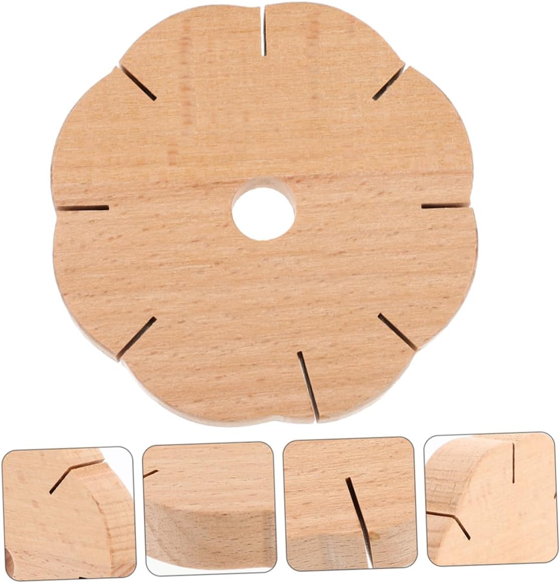 DOITOOL Bracelet Knitting Disc Knitting Board Wooden Knitter Tool Safe Easy for DIY Craft Projects