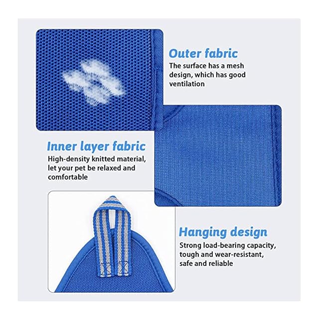 Foto 3 de 7 de Namvo Pet Grooming Hamaca, Dog Cat Hammock Helper Restricción Bolsa Arnés para Colgar para Cortar u?as Pet…