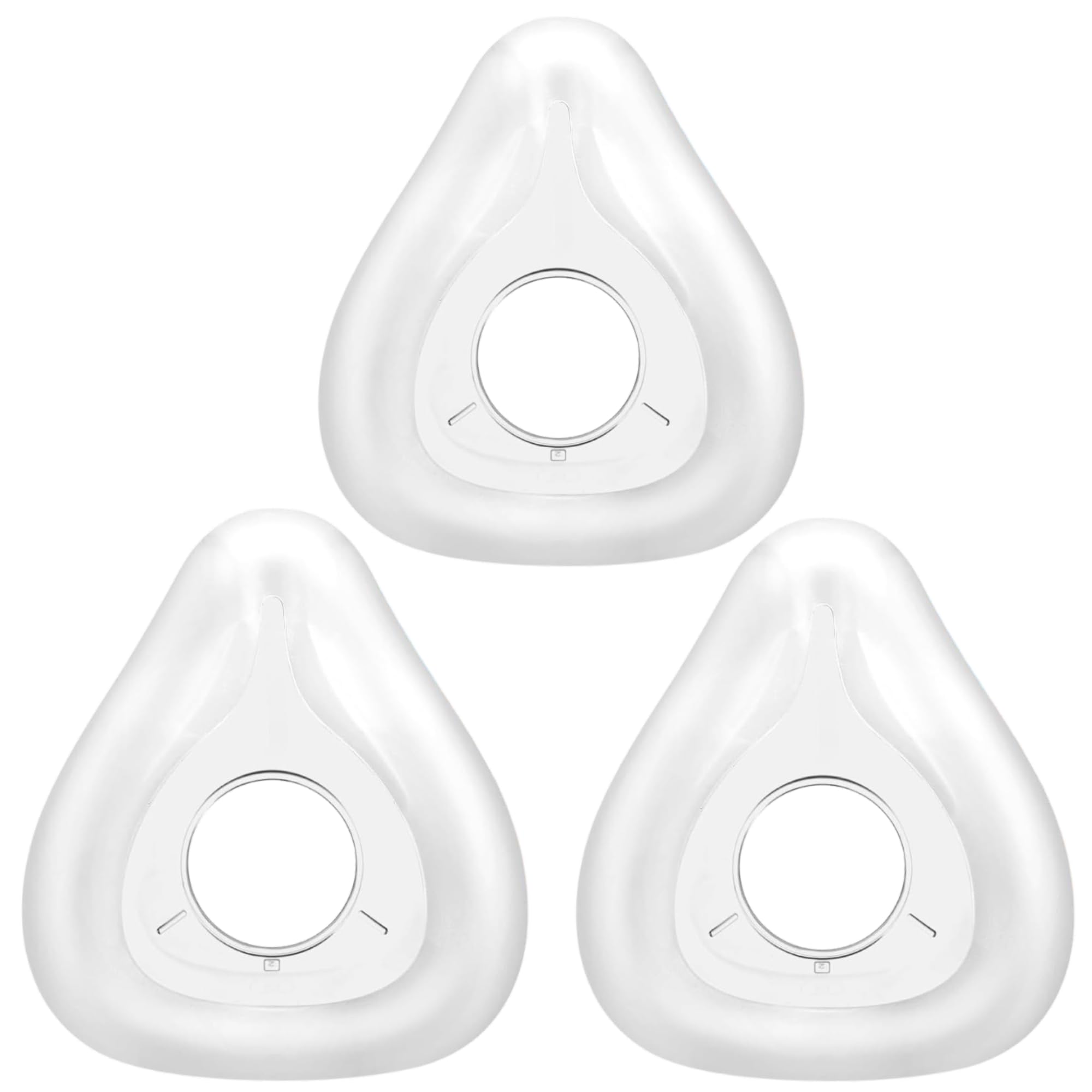 F20 Replacement Cushion – Compatible with AirFit &amp; AirTouch CPAP Masks, Soft Silicone Seal, Snug Fit for Nose &amp; Mouth, Durable &amp; Comfortable (Clear 3 Pack, Medium)