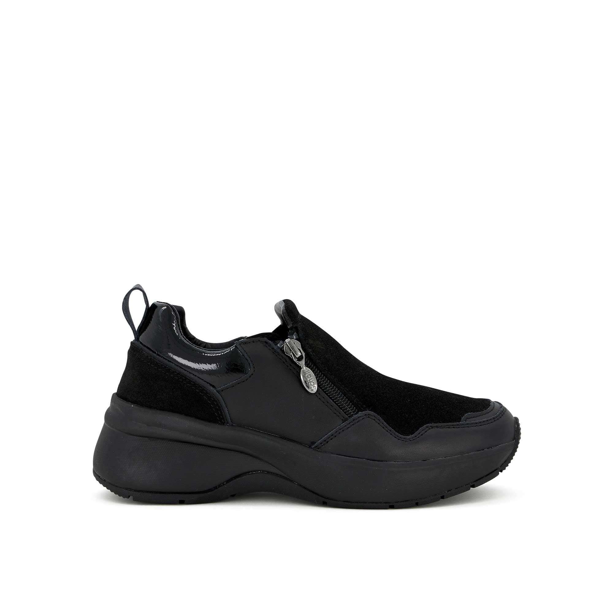 Scholl Calgary Zip Sandale Femme en cuir de qualité premium