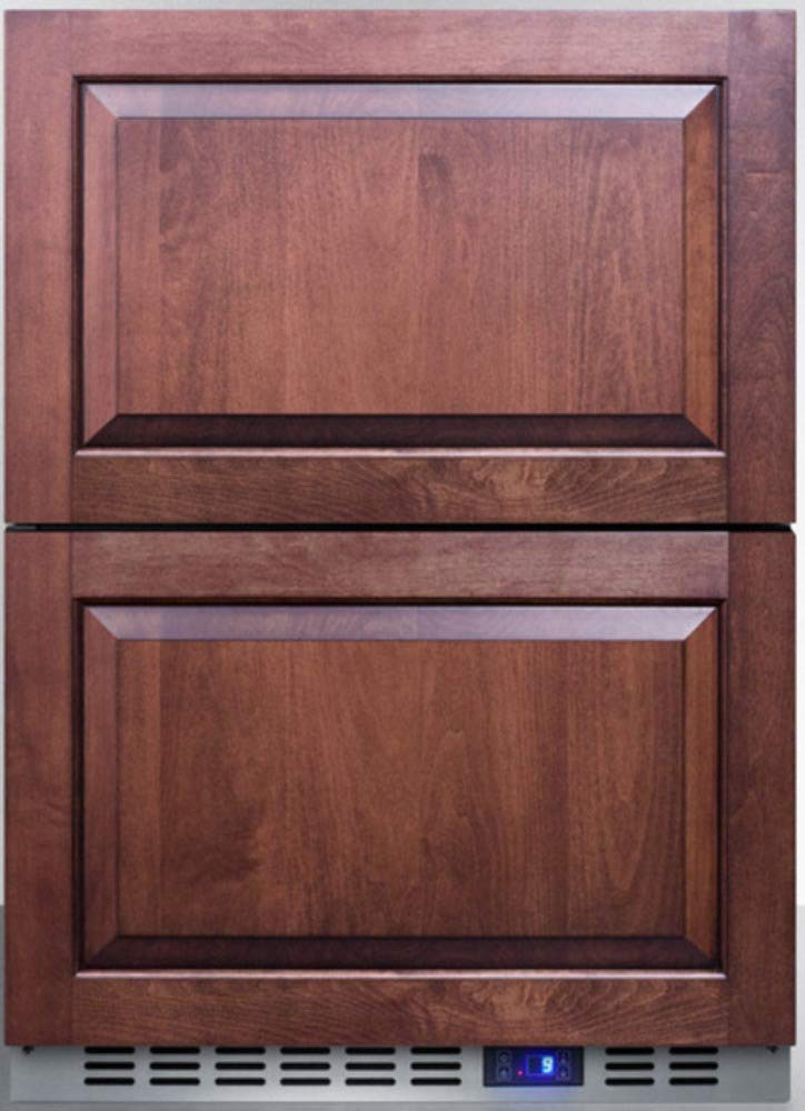Summit CL2R248 24" Wide Built-In 2-Drawer All-Refrigerator, Frost-Free, Panel Ready- (Panel Not Included) - View 2 | Fridge.com