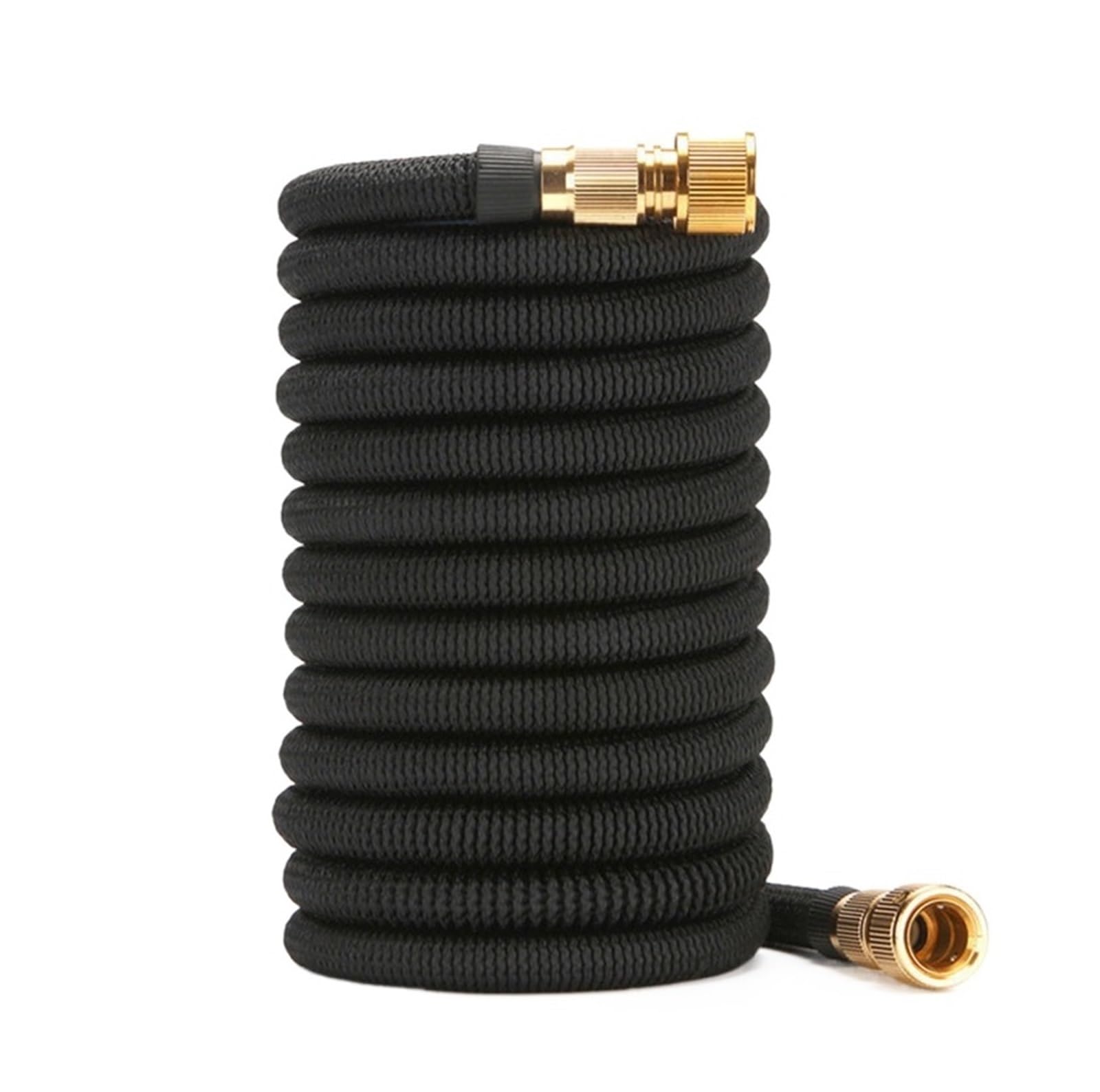 Manguera de jardín ligera extensible Manguera de agua multifunción for jardín, manguera de riego extensible, herramientas de riego de manguera de alta presión ( Color : Black , Size : 1/2''_100FT )