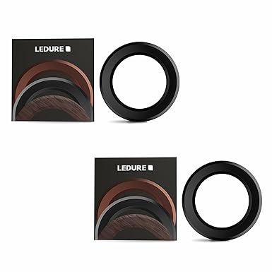 LEDURE Sky Downlight Ring 7W| Ceiling Round Led Cover | Indoor Concealed Light Modular Ring (Gunmetal Pack of 2)