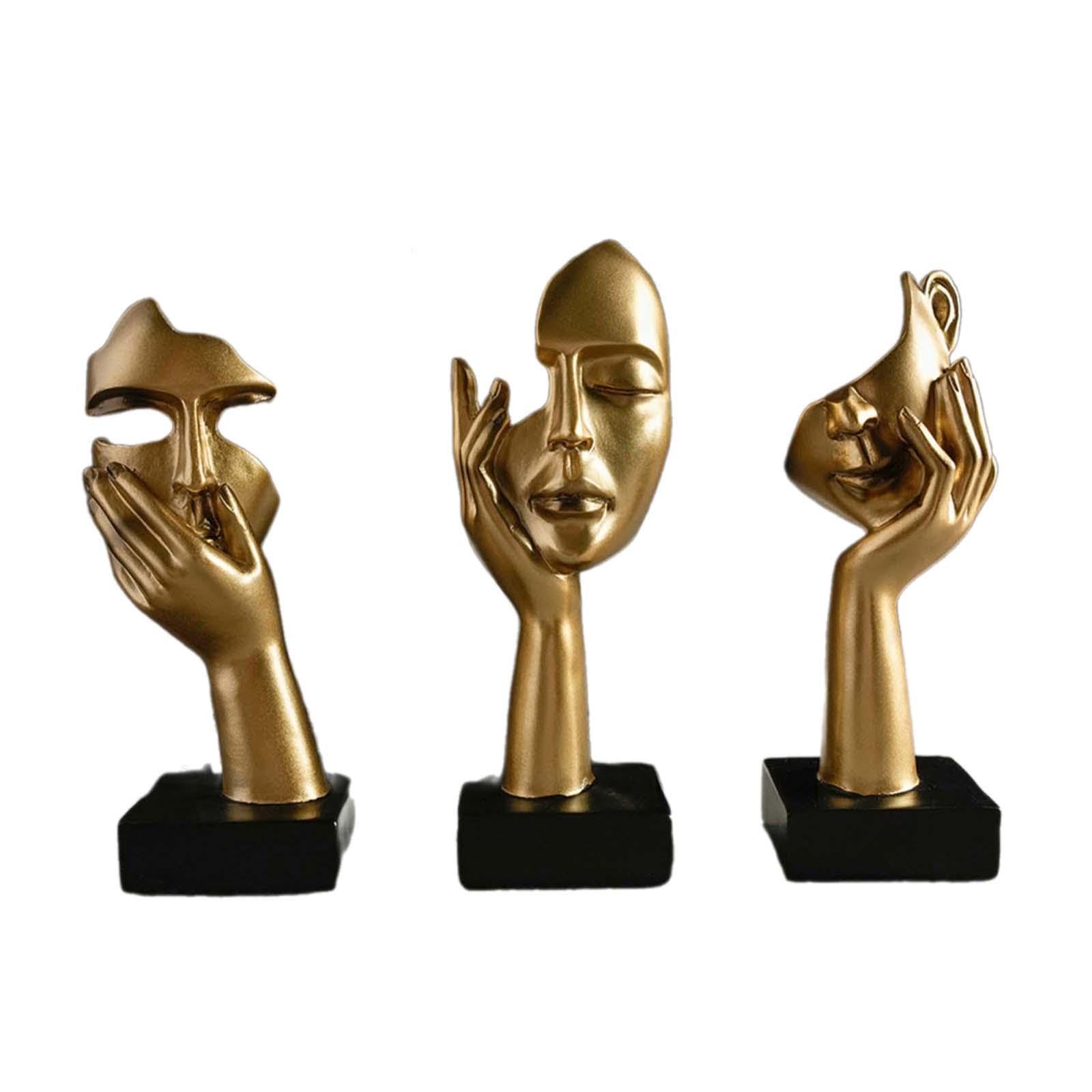 TWISAXC for Creative Thinker Statues Abstract Art Sculptures Tabletop Decor Resin Modern Figurines Desk Decoration Decorative Resin Collectible Centerpieces