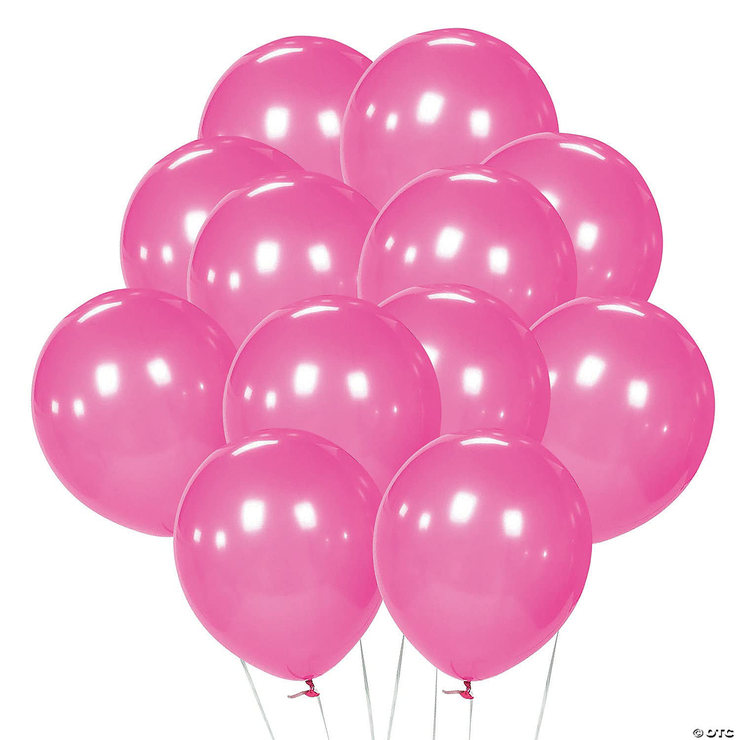 Metallic Balloons Latex Helium support for Party, Birthday, Wedding, Valentine and Decoration Pack of 50 pcs (12 Inch, Pink)