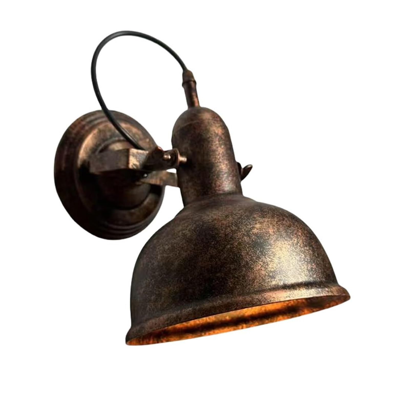 HUAYUSEDF Retro Exterior Iron Wall Light E27 for House Porch Front Door Garage Entryway Indoor Outdoor(Rust)