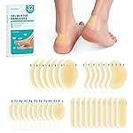 Hydrocolloid Gel Blister Bandages Pads - (Variety Pack) Promifun 32ct Waterproof Adhesive Blisters Bandages - Blister Pads for Heel, Foot, Toe, Feet - Gel Blister Chshions for Prevention & Recovery