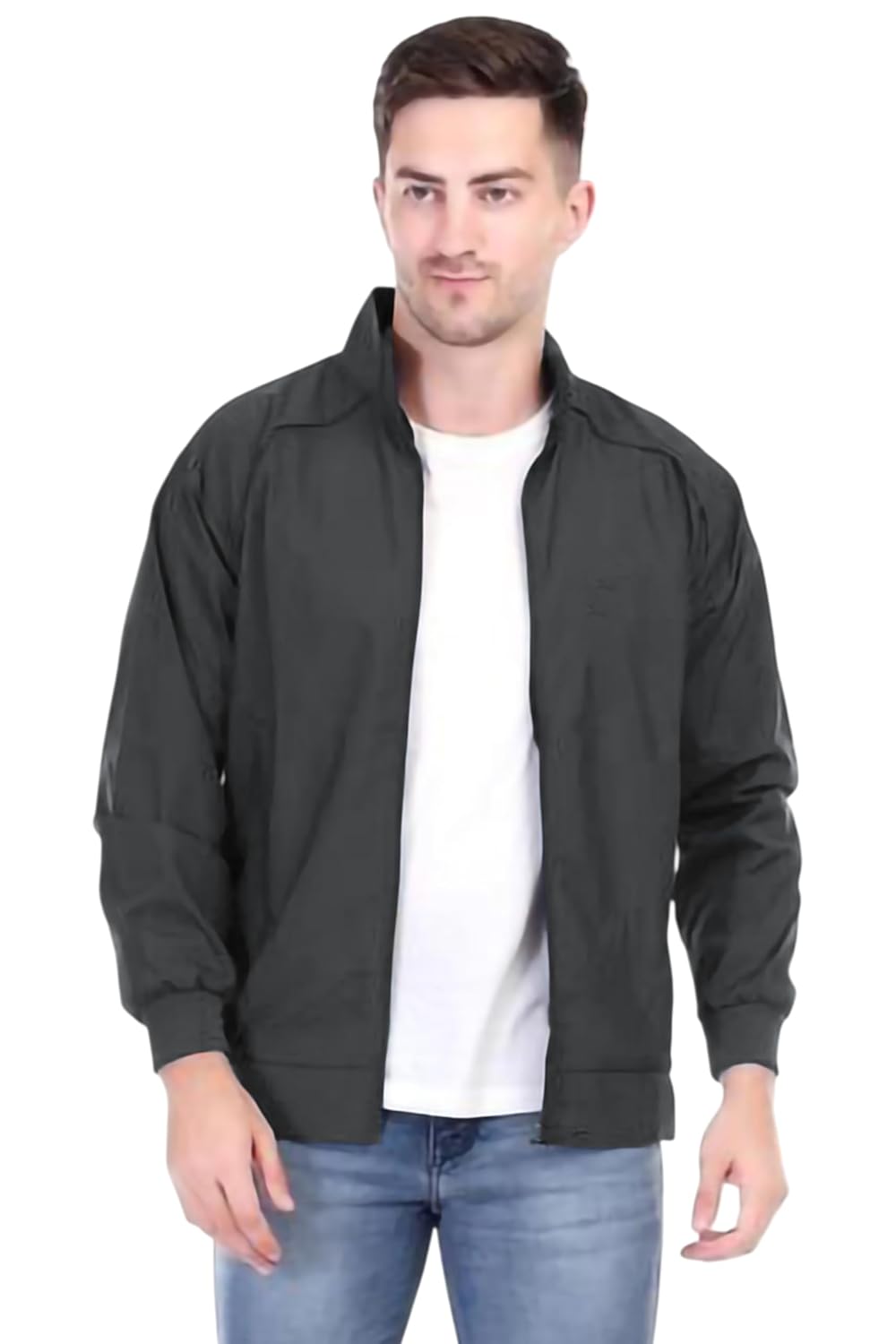 PUMP’D Men’s All-purpose Windcheater with Front Zip Closure | Windcheater Jacket for Men | Regular Fit