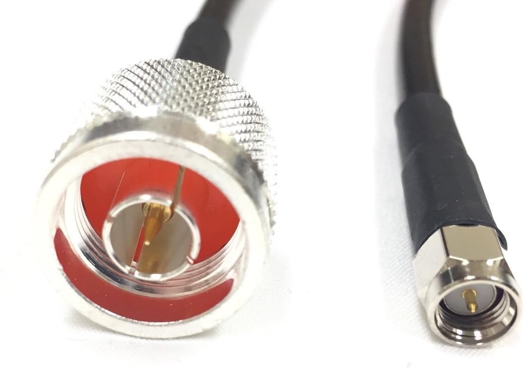 N Male to SMA Male Cables 240 Ultraflex (Black - 50ft)