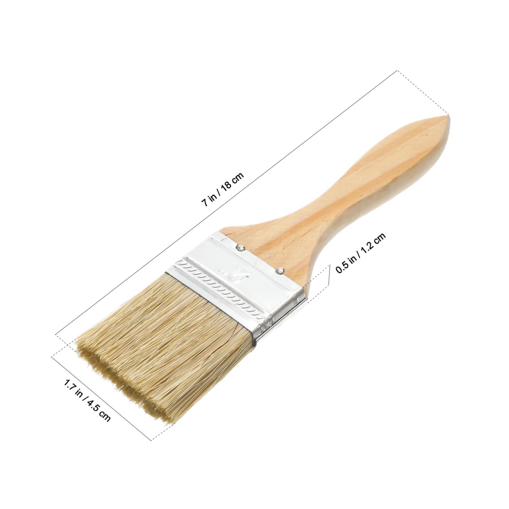 GALPADA 30 Pezzi Pennelli Pittura Legno Ergonomico Spessore Set Piatti per Vernice e Macchia Cancelli Dettagli Finitura Uniforme