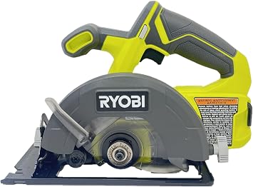 Ryobi One P505 18V Lithium Ion Cordless 5 1/2 4,700 RPM Circular Saw (Battery Not Included, Power Tool Only), Green | Battery and Charger Sold Separately