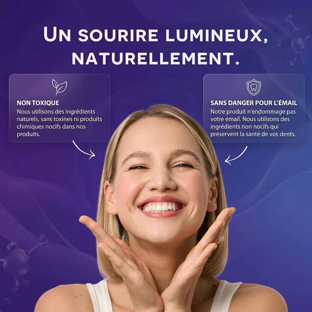 DrDent PURPLE WHITENING STRIPS, Bande Blanchiment Dentaire Violet sans Peroxyde, 42 Bandes Blanchissantes Dents avec Formule PAP+ pour un Sourire Éclatant à la Maison (1 Stück - 14pc)