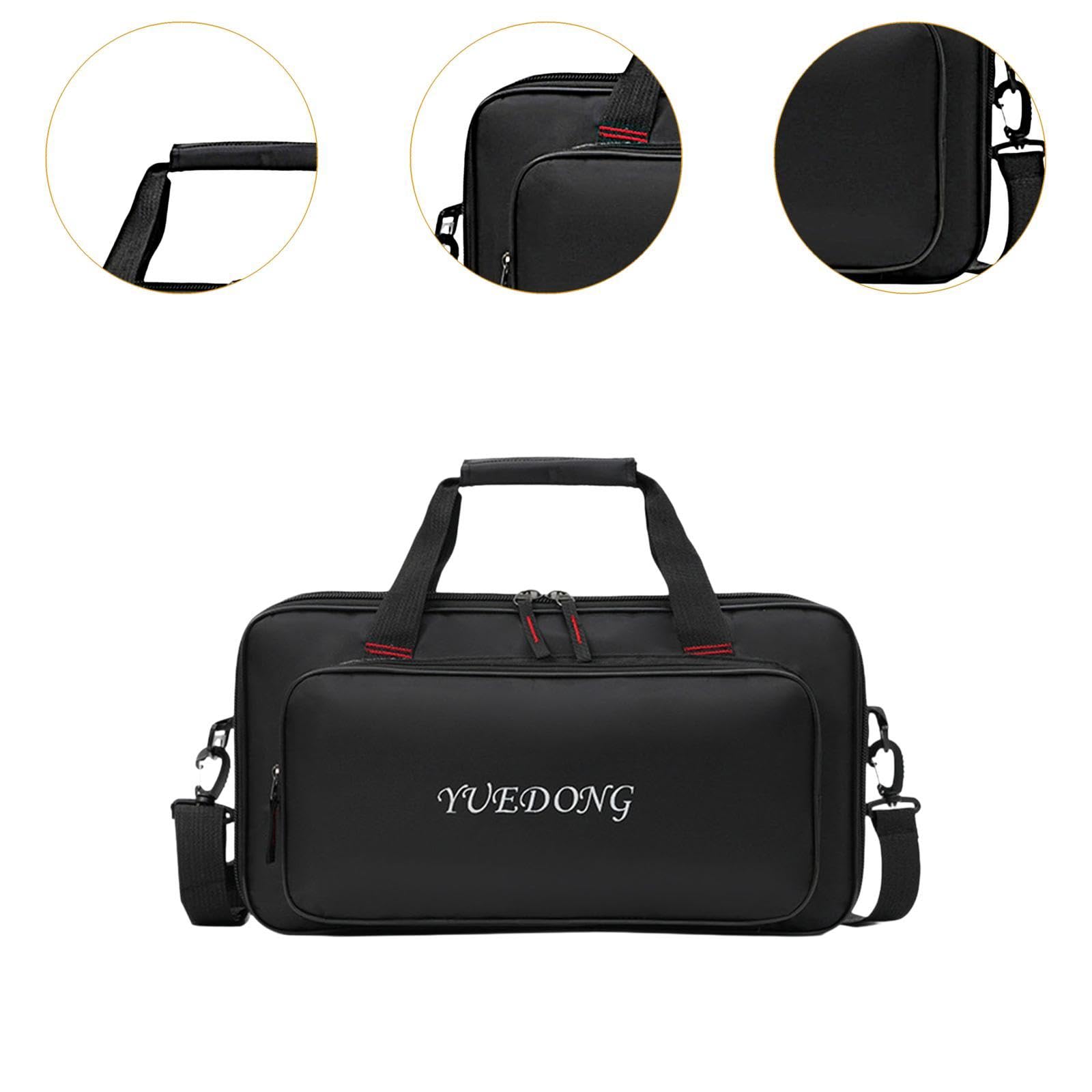 Guitar Pedalboard Tragetasche Board Aufbewahrung Tragetasche Oxford Stoff Wasserabweisend Und Leicht mit Zusätzlichem Schutz für Musiker Unterwegs Pro, 63.5 X 33 X 10.5 Cm
