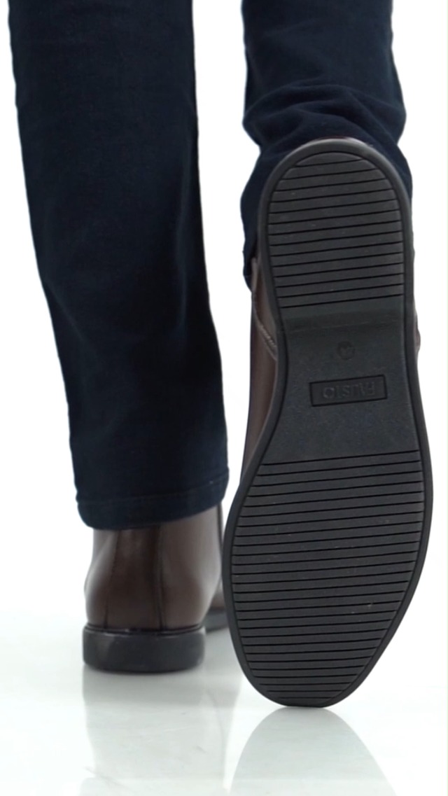 Buy FAUSTO FST KI-103 BLACK-40 Men's Black High Ankle Zipper