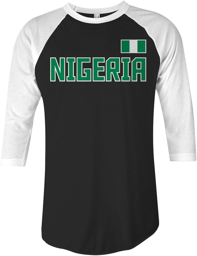 Threadrock Nigeria National Pride Unisex Raglan T-Shirt