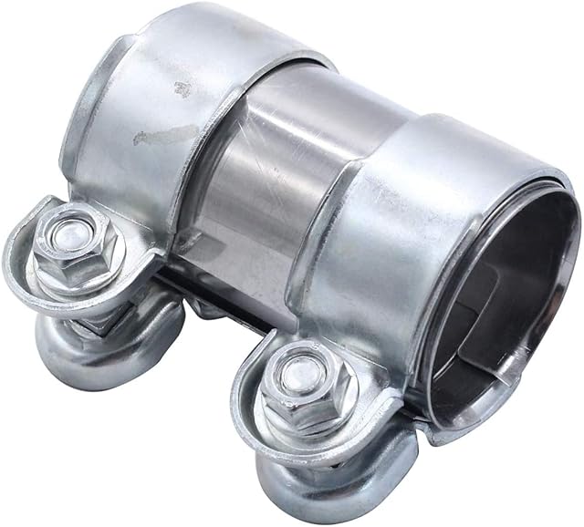 1 PC SHLPDFM Exhaust Clamps Exhaust Pipe Sleeve Connector Stainless Steel 50 mm x 95 mm Clamp 1K0253141M893253139A Fits for Audi A1 A3 A4 A5 A7