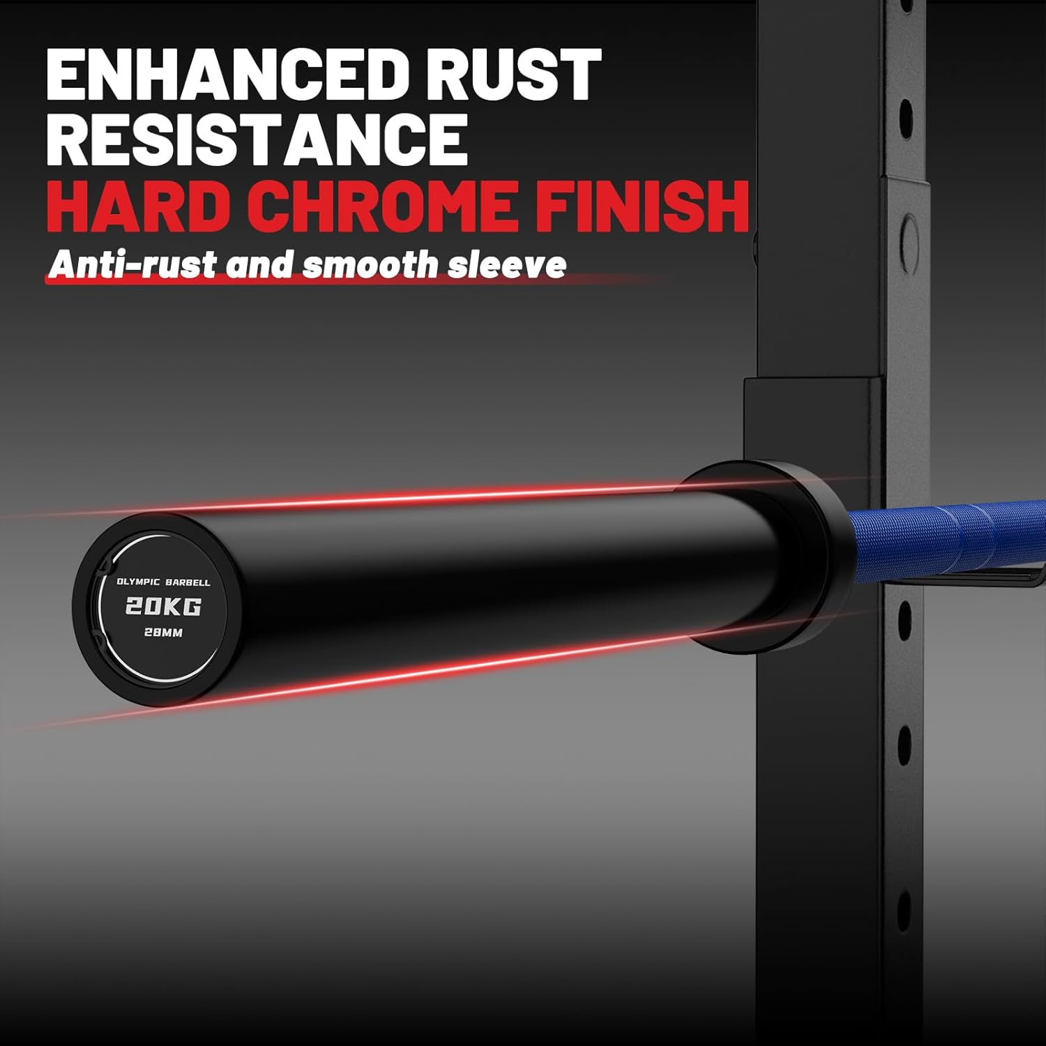7FT Olympic Barbell 45 lb Barbell 2 INCH 1000lbs/1500lbs Capacity Olympic Bar with Moderate Knurling For Squats Curls Deadlifts
