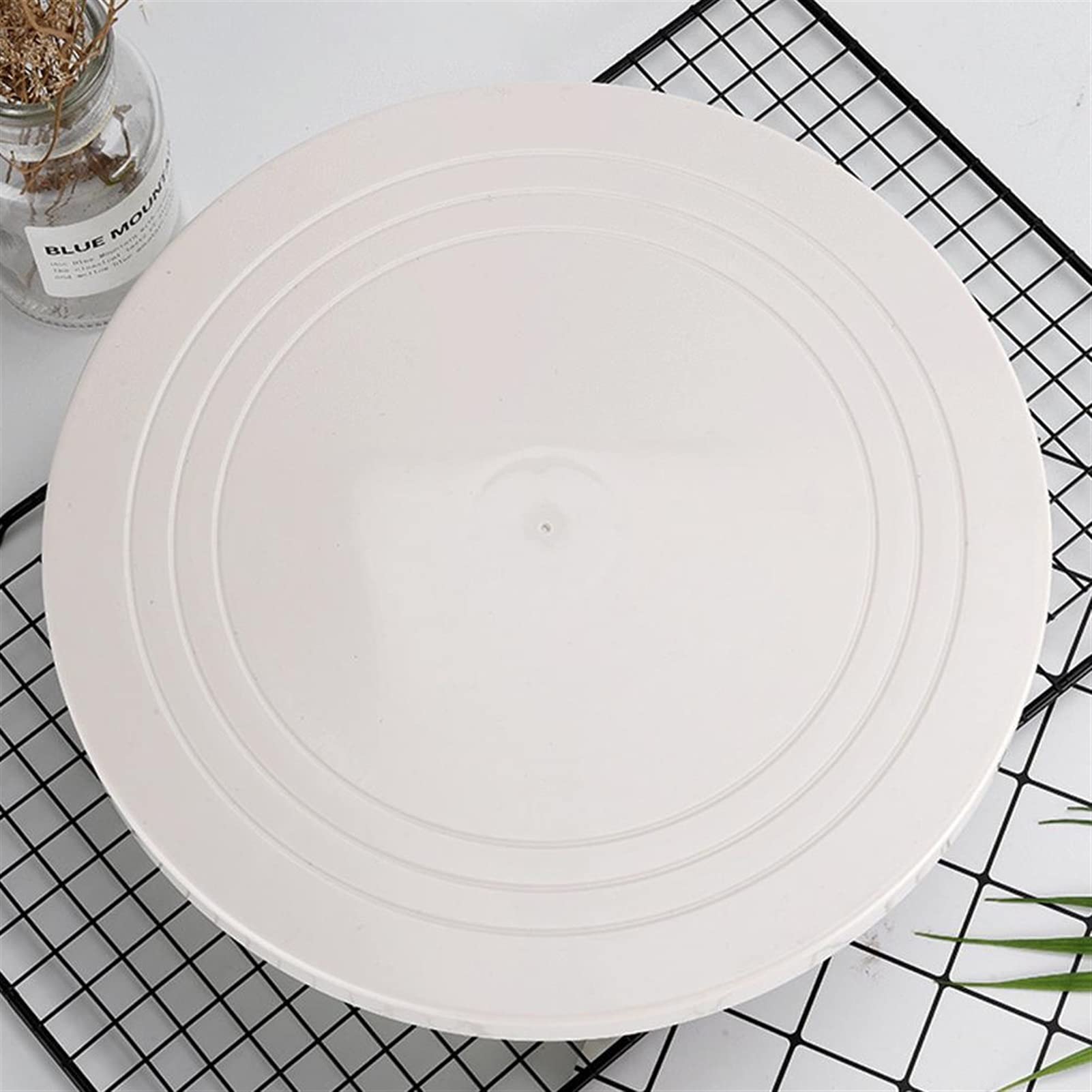 Tortenplatte Drehbar Leichter ausgezeichneter Kuchen-Stand Kleine Runde Dekorieren Drehteller 4 Farben Kuchen drehbarer Ständer für Zuhause (27,5 cm x 10 cm) Kuchen dekorieren Verbrauchsmaterial Kit