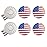 GOLTERS Golf Ball Markers with Hat Clips Value Sets for Men Women Golfer, Removable Attaches Easily to Golf Cap Premium Gifts (Flag)