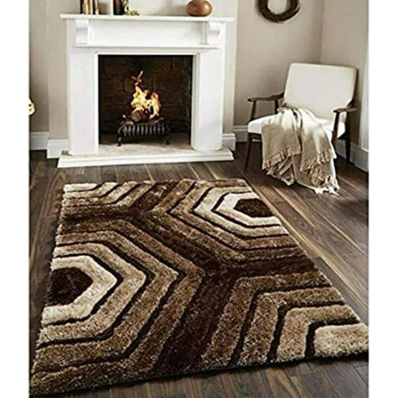 Image of Royal Look Edition Large 60 X 96 Inch Carpets for Home | Premium Shaggy Fur Rug Runner | Anti-Skid Bedroom Carpet |Premium Living Area Office Sofa Room (5X8 feet)