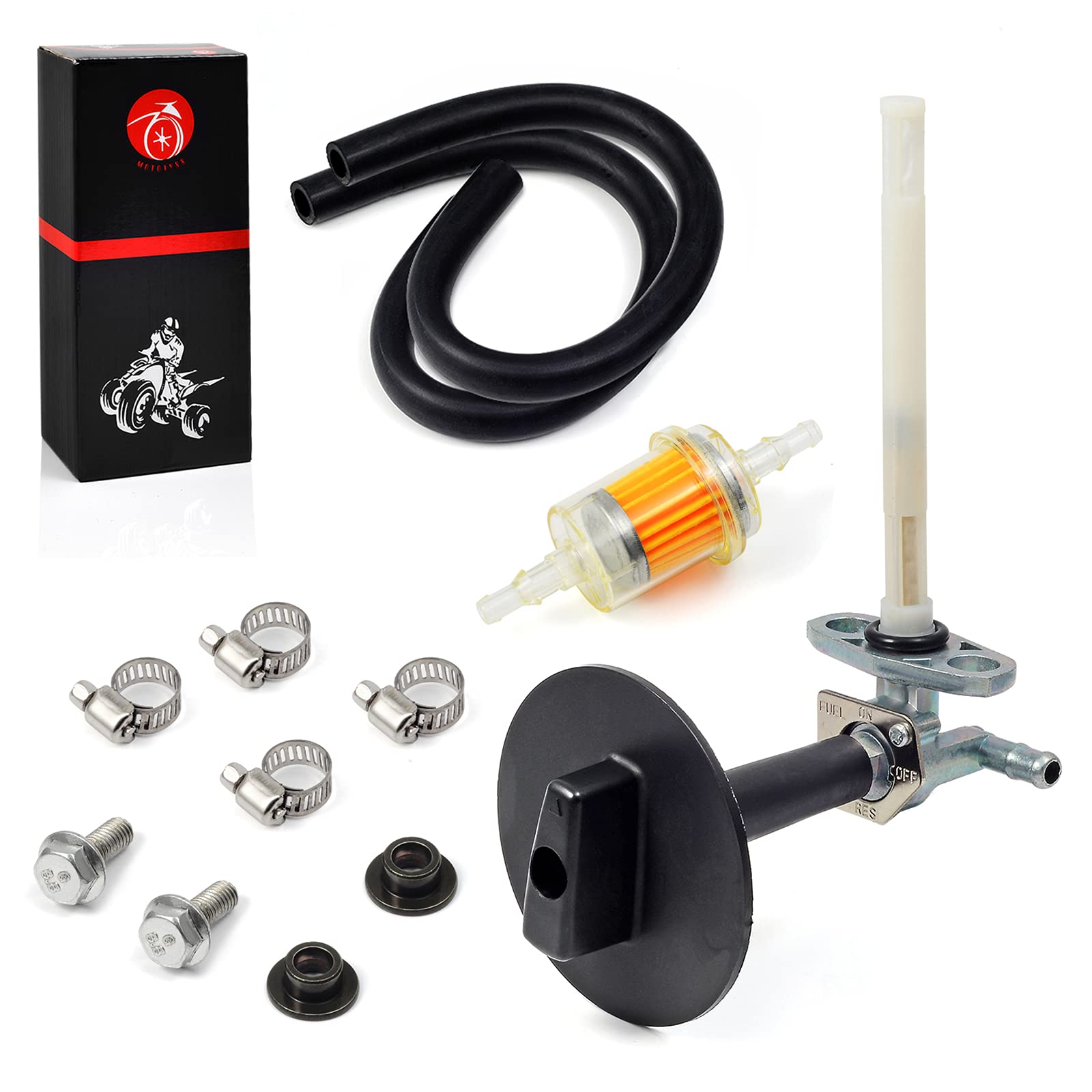 Buy MOTO1988 Fuel Cock Valve Petcock Lever Screw and Shut Off Switch