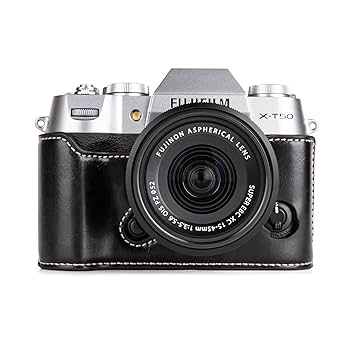 FUJIFILM 富士フィルム　X-M1用　カメラケース　XS-CHEP5 富士フィルム X-T5用本革カメラハーフケース ブラック FJ-XT5BK
