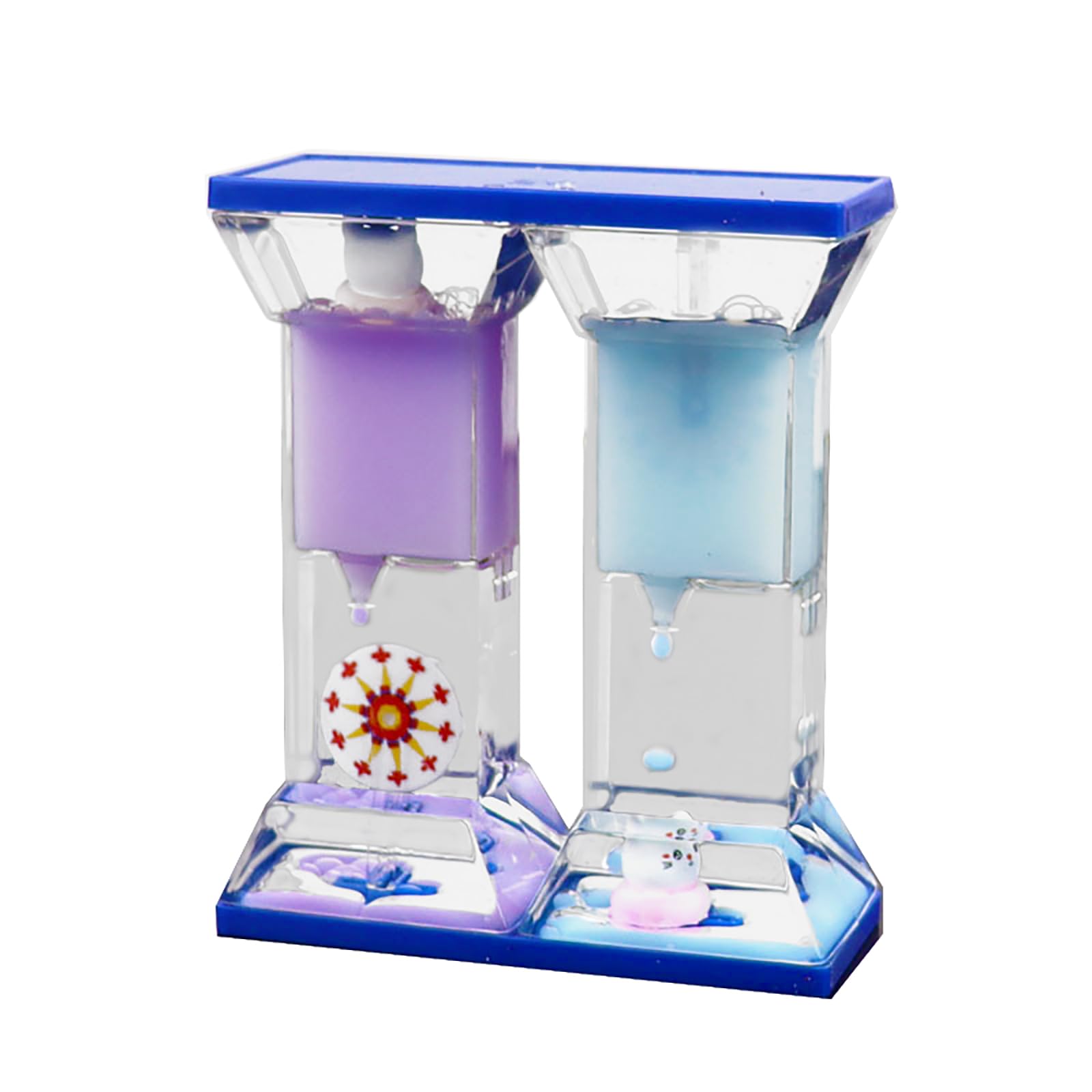Liquid Motion Bubble Timer - Sensory Hourglass Toy for Relaxation Autism, Sensory Needs, ADHD, Motion Timer, Stress Relief, Anxiety, Liquid Hourglass Toy for Kids and Adults (D)