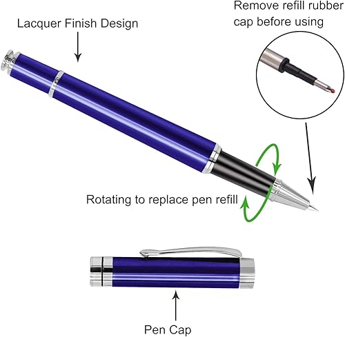 Miniatura 10 de Aolun Bolígrafos personalizados, bolígrafo grabado personalizado con tu nombre o mensaje, repuesto mediano recargable, regalos personalizados para