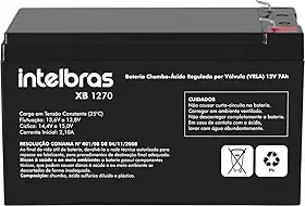 Bateria Selada VRLA 12V 7AH XB 1270 Preto Intelbras