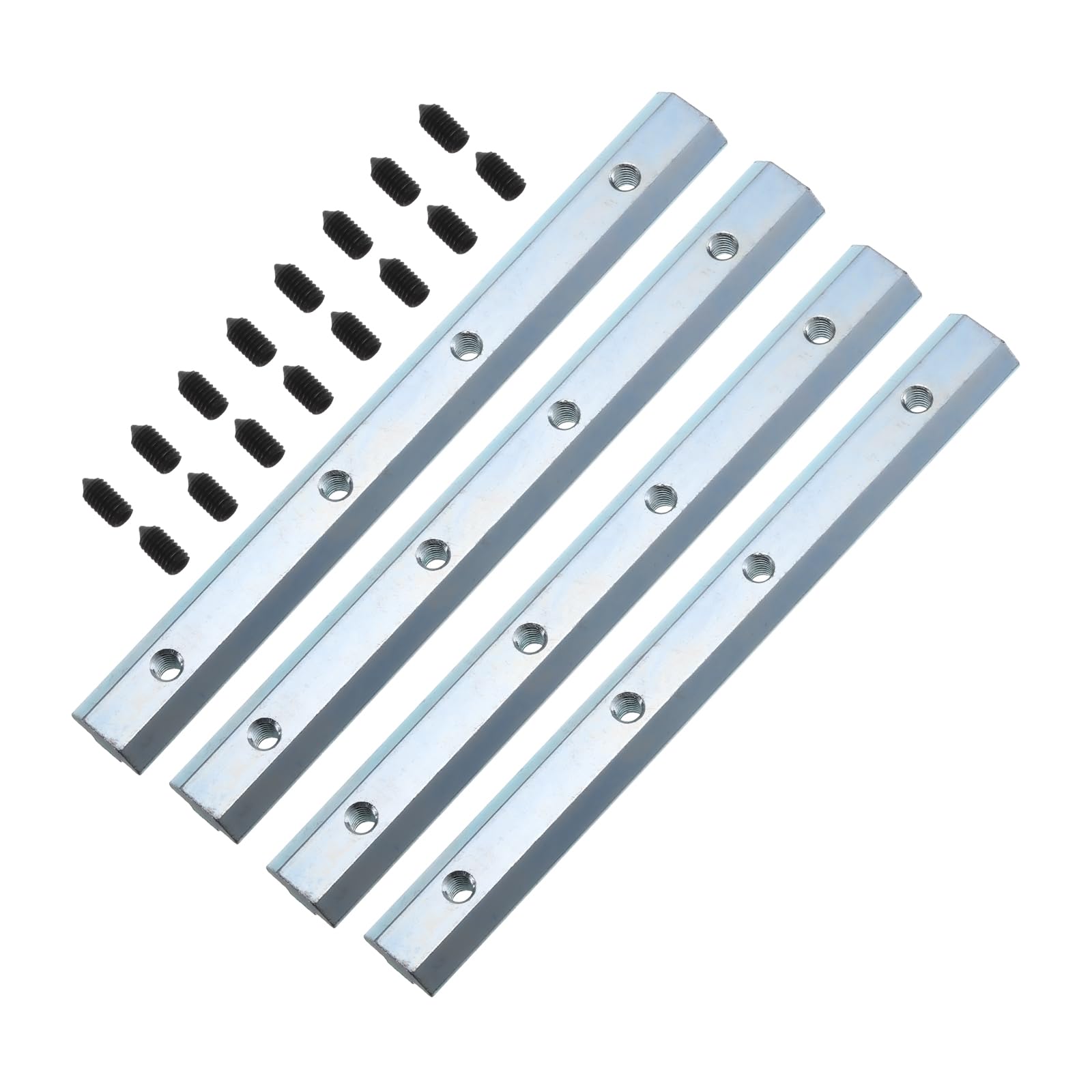 Raccord intérieur pour profilé aluminium 4040 fente 8mm éclisse droite 18cm avec vis M6 lot de 4