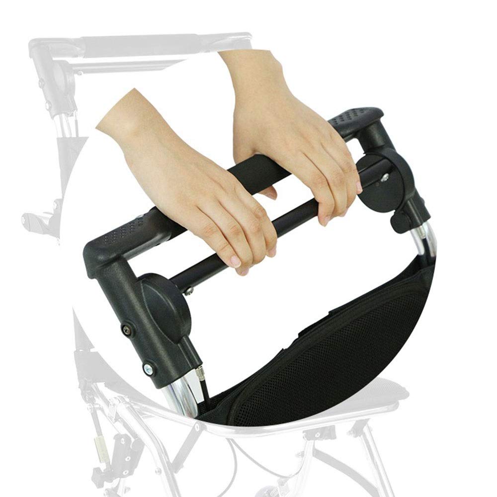 Aluminio silla de ruedas, ligero y plegable Marco, Operador de móviles de silla de ruedas, silla de Tránsito portátil de viaje, 6.7kg Peso neto, for inválidos y los usuarios con discapacidad