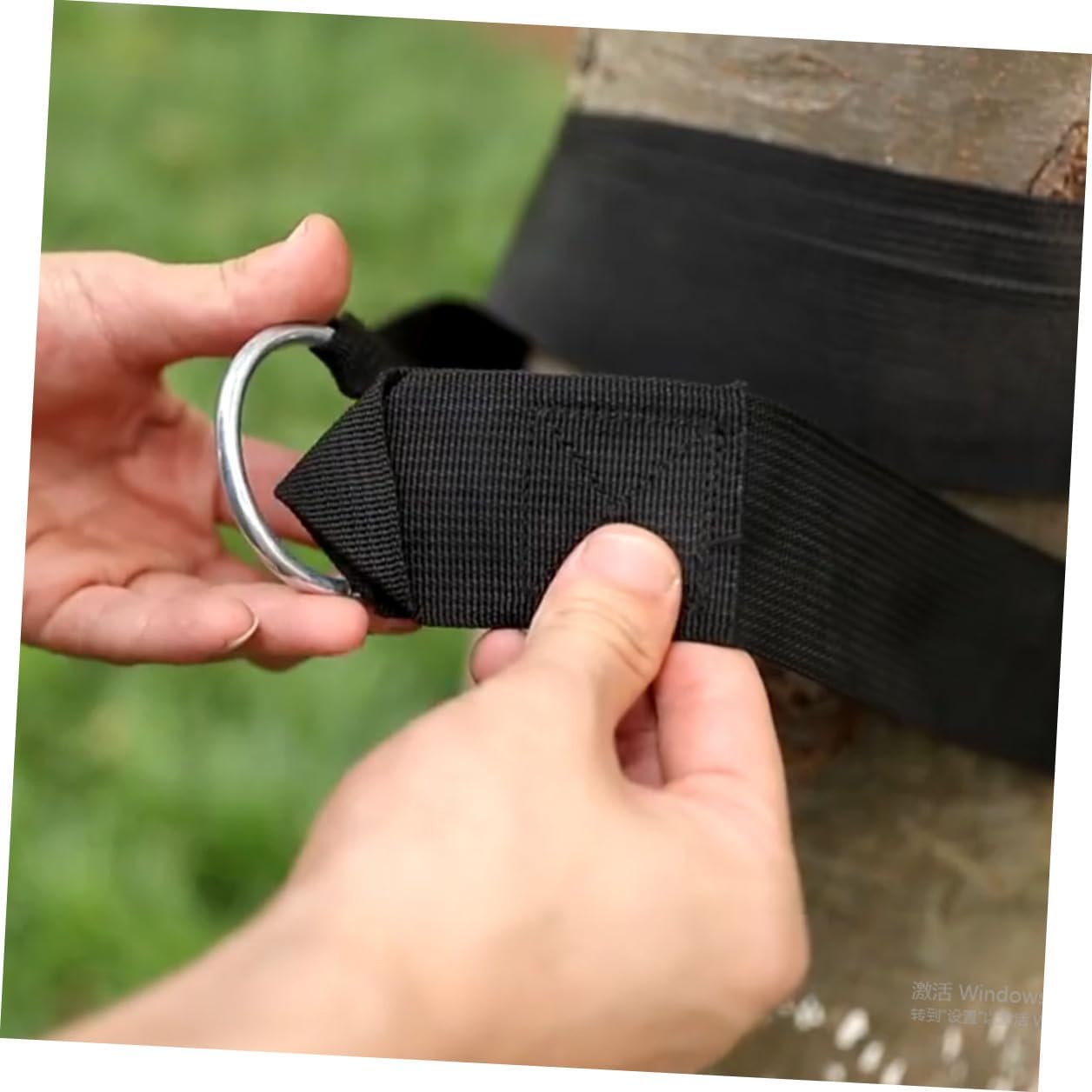 GANAZONO 6pcs Adjustable Nylon Hammock Straps with S-Hooks for Outdoor Tree Swing Rope Hanging Kits, Heavy-Duty Reinforced Hammock Rope Suitable for Camping and Patio Use