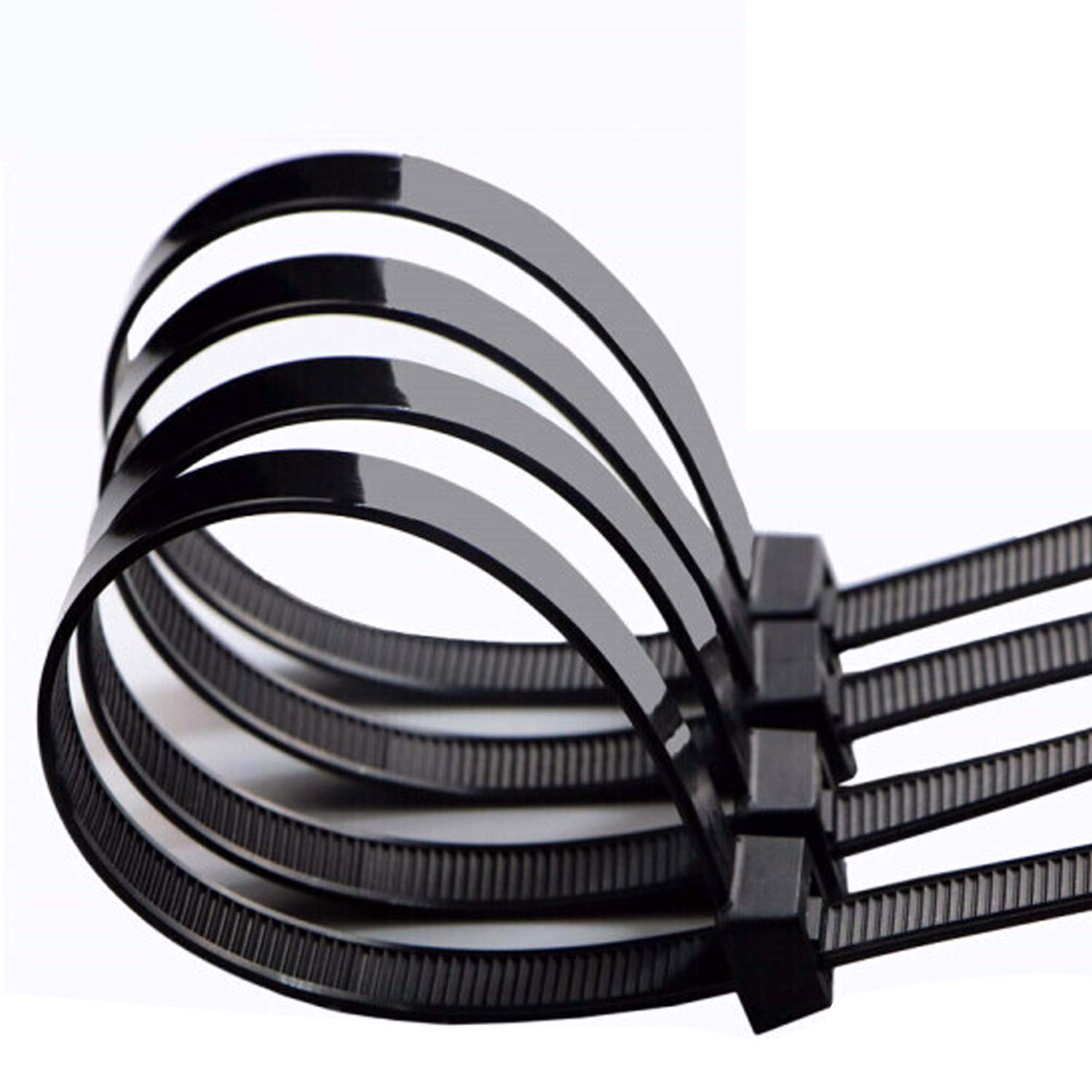 Proteco Fascette Fermacavo Professionali – 100 Pezzi Apribili E Riutilizzabili, Nere UV, 4,8x200 Mm