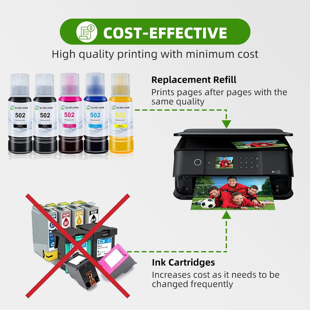 Ricarica di inchiostro a sublimazione compatibile per stampante a getto d'inchiostro EPN EcoTank Supertank ET-2800 ET-2803 ET-2850 ET-2720 ET-15000 ET-4760 ET-2400 trasferimento a caldo su