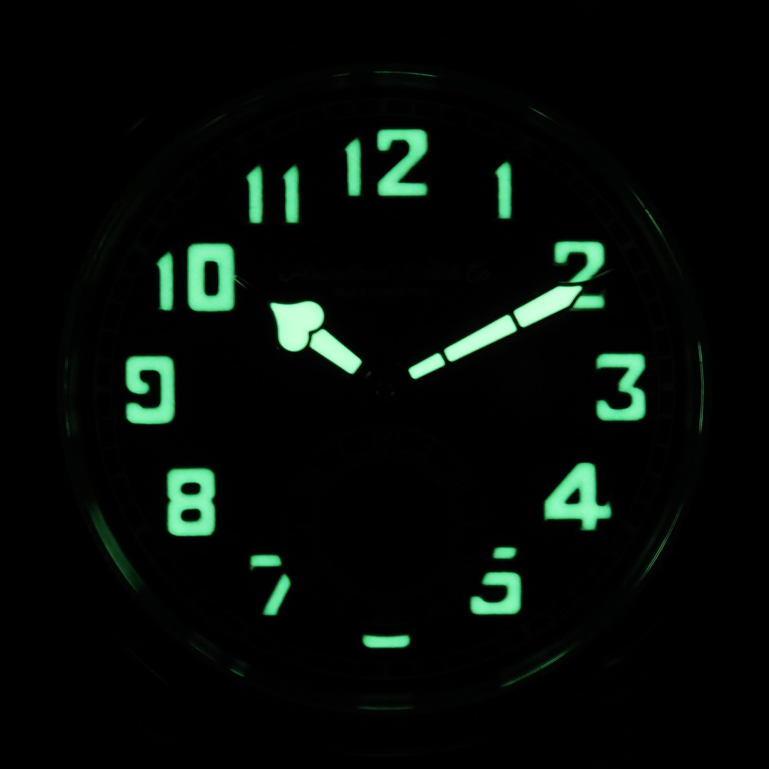 Uhren Herren Automatik mit Retro Fliegeruhren Design – K1-Mineralglas, C3-Grün-Nachtleuchten & Lederarmband – Ideal für Business, Casual & als Geschenk