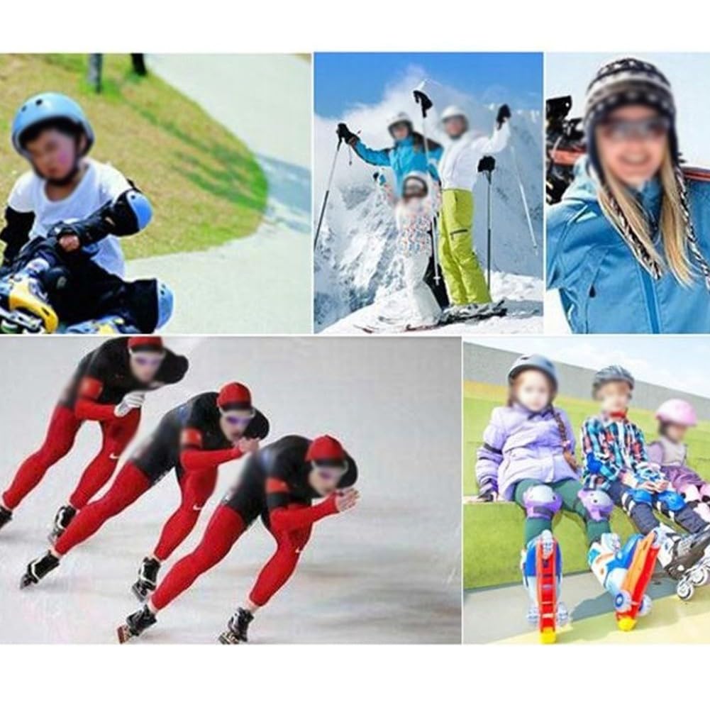 Męskie i damskie spodenki snowboardowe kompresyjne z ochroną bioder i kości ogonowej EVA, oddychająca nylonowa tkanina spandex do jazdy na nartach, łyżwach, odpowiednie dla dorosłych sportów
