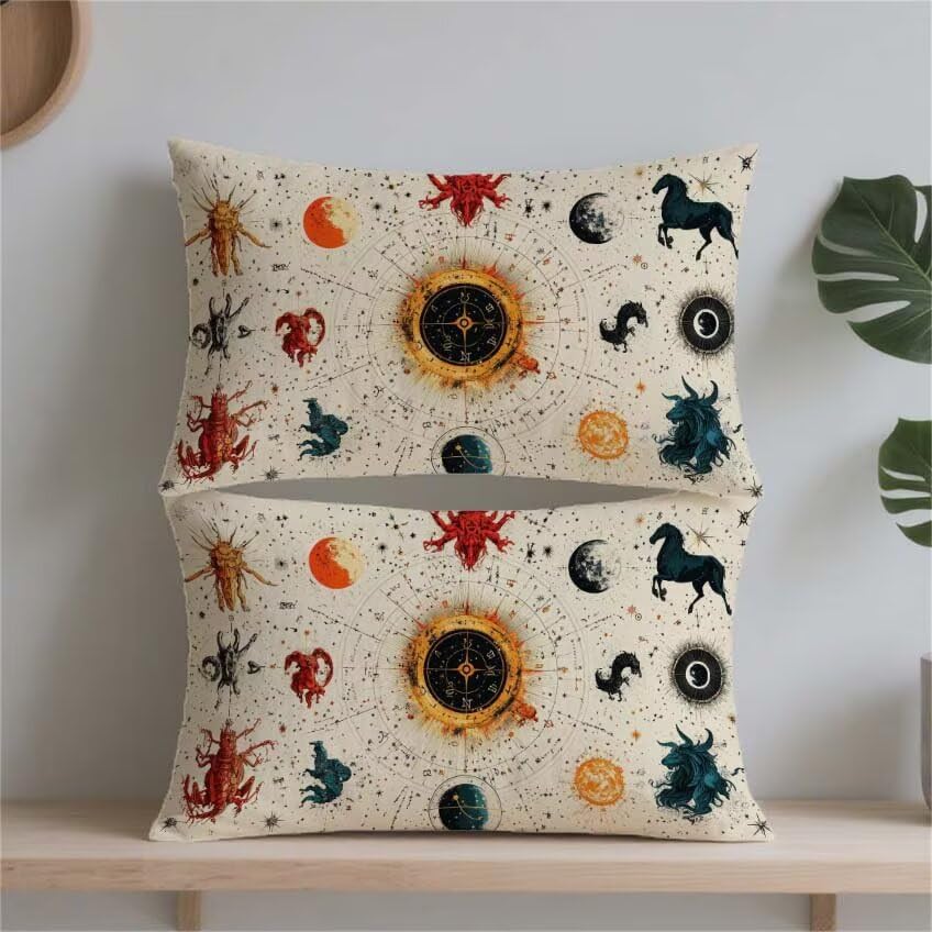 Housse de coussin 50x70cm rectangulaire lin imperméable pour décoration patio - 2