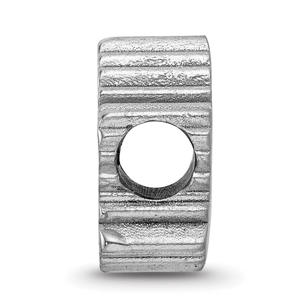 Logoart Sterling Silver Toronto Maple Leafs toronto Maple Leafs On Maple Leaf Enameled Extruded Bead