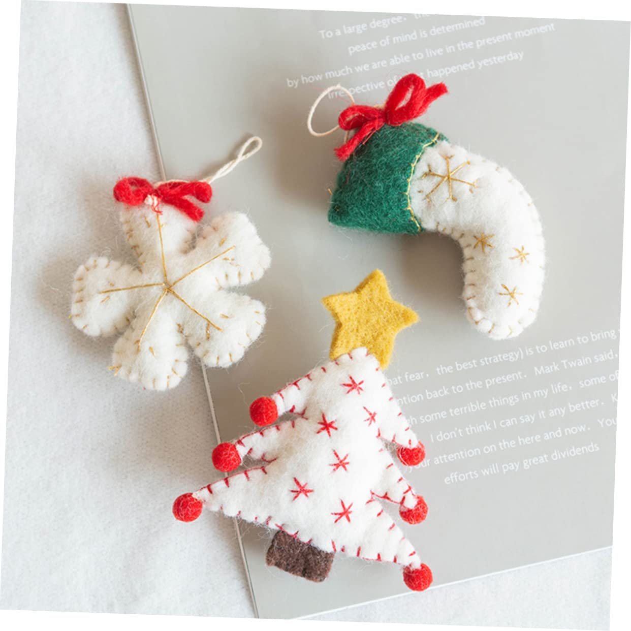 IMIKEYA 12 STK Weihnachtsschmuck Gefälligkeiten für Weihnachtsfeiern Christbaumschmuck Weihnachtsdekorationen Weihnachts anhänger Weihnachtssto hängende Weihnachtsdekoration Partyzubehör