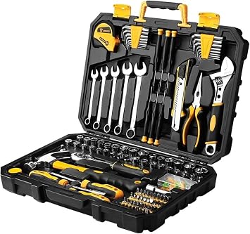 Fit for DEKOPRO 158 Piece Tool Set-General Household Hand Tool Kit,Auto Repair Tool Set, with Plastic Toolbox Storage Case