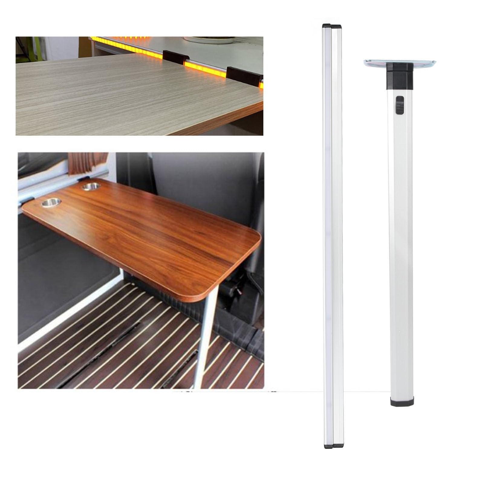 Gamba Tavolo Pieghevole per Supporto per Gamba Tavolo per Montaggio a Parete in Lega di Alluminio per Tavolo Pranzo Laptop Veicolo Yacht Caravan Viaggio
