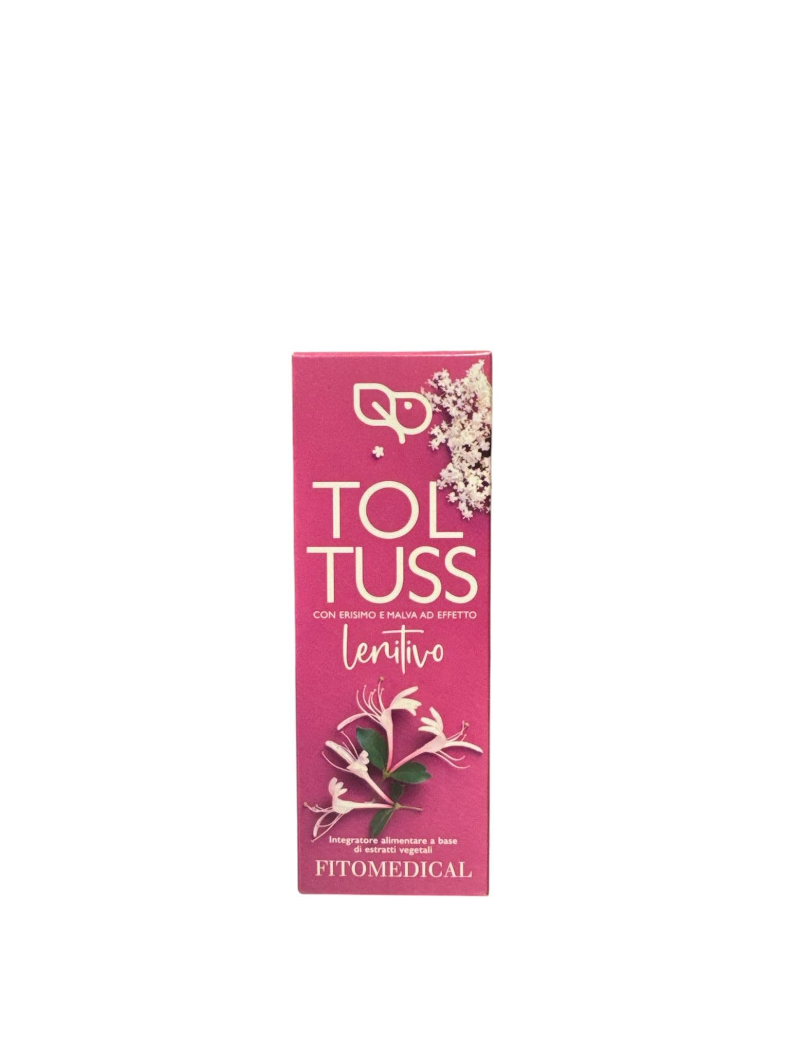 Fitomedical - Toltuss Lenitivo, Integratore Alimentare Naturale Con Erisimo e Malva ad azione lenitiva ed emolliente. Senza Glutine - Flacone da 150 ml