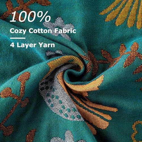 Boho-Throw-Blanket-for-Bed-100-Cotton-Ultra-Soft-Rustic-Quilt-Fall-Blanket-Bird-Floral-Printed-Farmhouse-Decor-Large-Bed-Blankets6080-All-Season-Rustic-Throw-for-Sofa-Couch-Chair Boho Throw Blanket for Bed 100 Cotton Ultra Soft Rustic Quilt Fall Blanket Bird Floral Printed Farmhouse Decor Large Bed Blankets6080 All Season Rustic Throw for Sofa Couch Chair