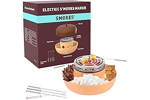 Electric S'mores Maker Tabletop Indoor, Flameless Marshmallow Roaster