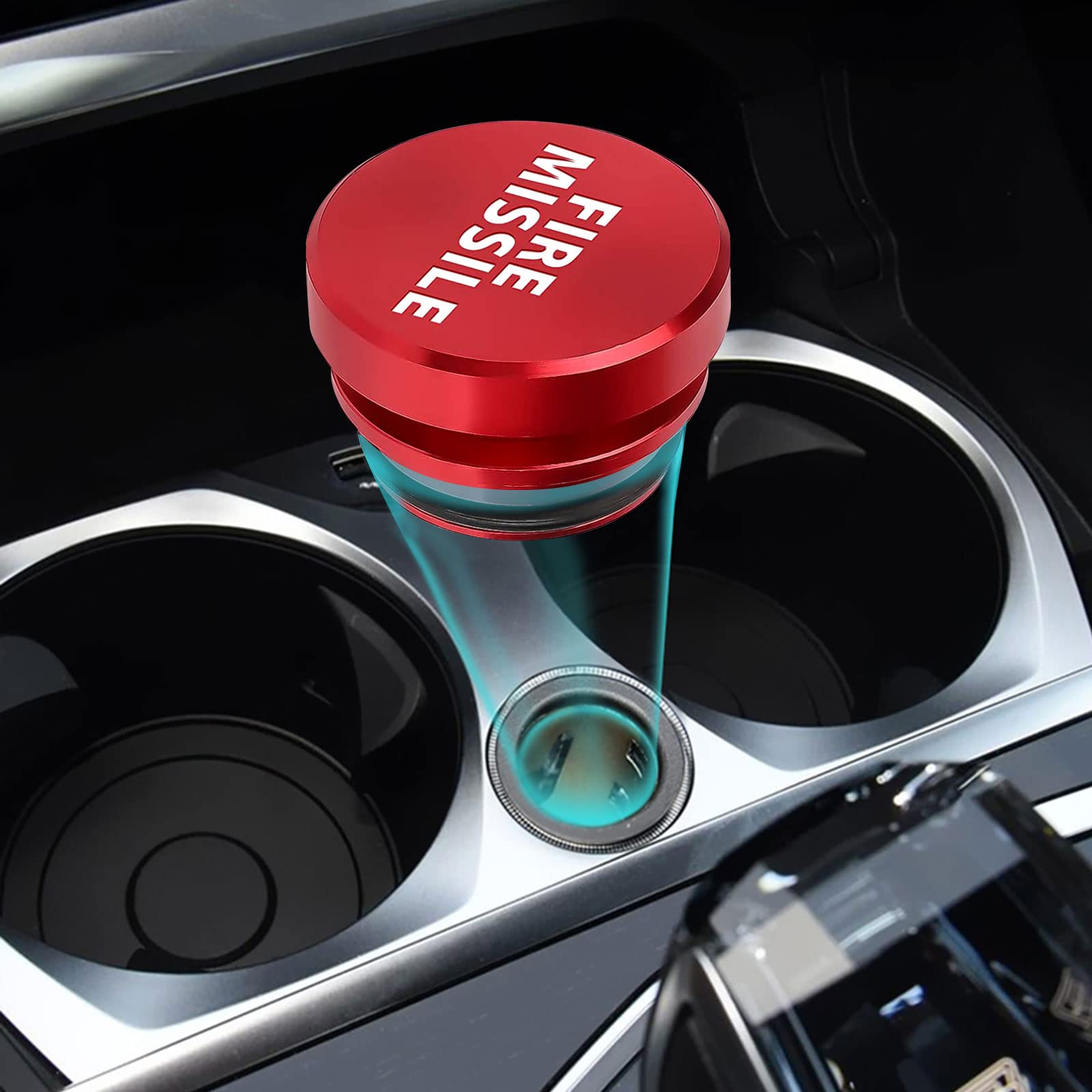 Quzente Tappo Antipolvere per Accendino, Copri Presa accendisigari Antipolvere Universale, Accessorio per Veicoli dal Design Semi-Nascosto, Adatto alla Maggior Parte delle Auto, Camion e Barche