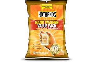 Hand Warmer Value Pack(10 Count): Pocket Sized Instant Hot Packs for All Day Warmth