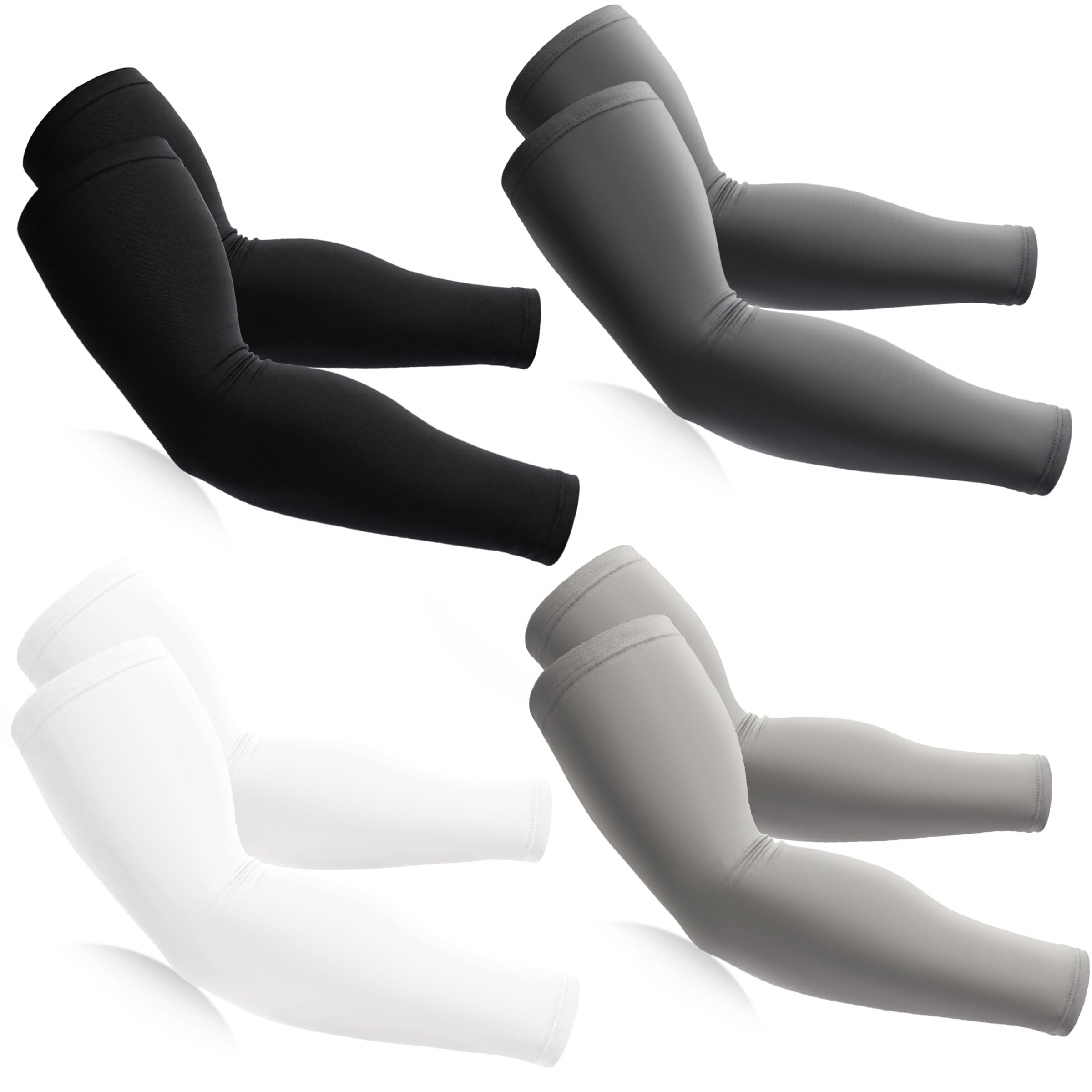 BHYTAKI Manicotti rinfrescanti a compressione per braccio per uomo e donna, protezione solare UV UPF50, per lavoro, sport, tatuaggi