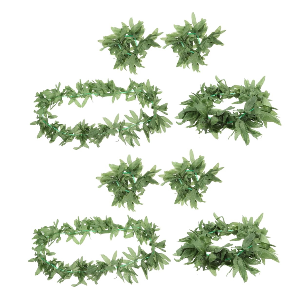 Amosfun 8 Set Cerchietto Con Foglie Di Polpo Ghirlande Collane Estive Forniture Per Feste Hawaiane Bracciale Con Foglie Hawaii Decori Con Hawaii Collana Di Stoffa