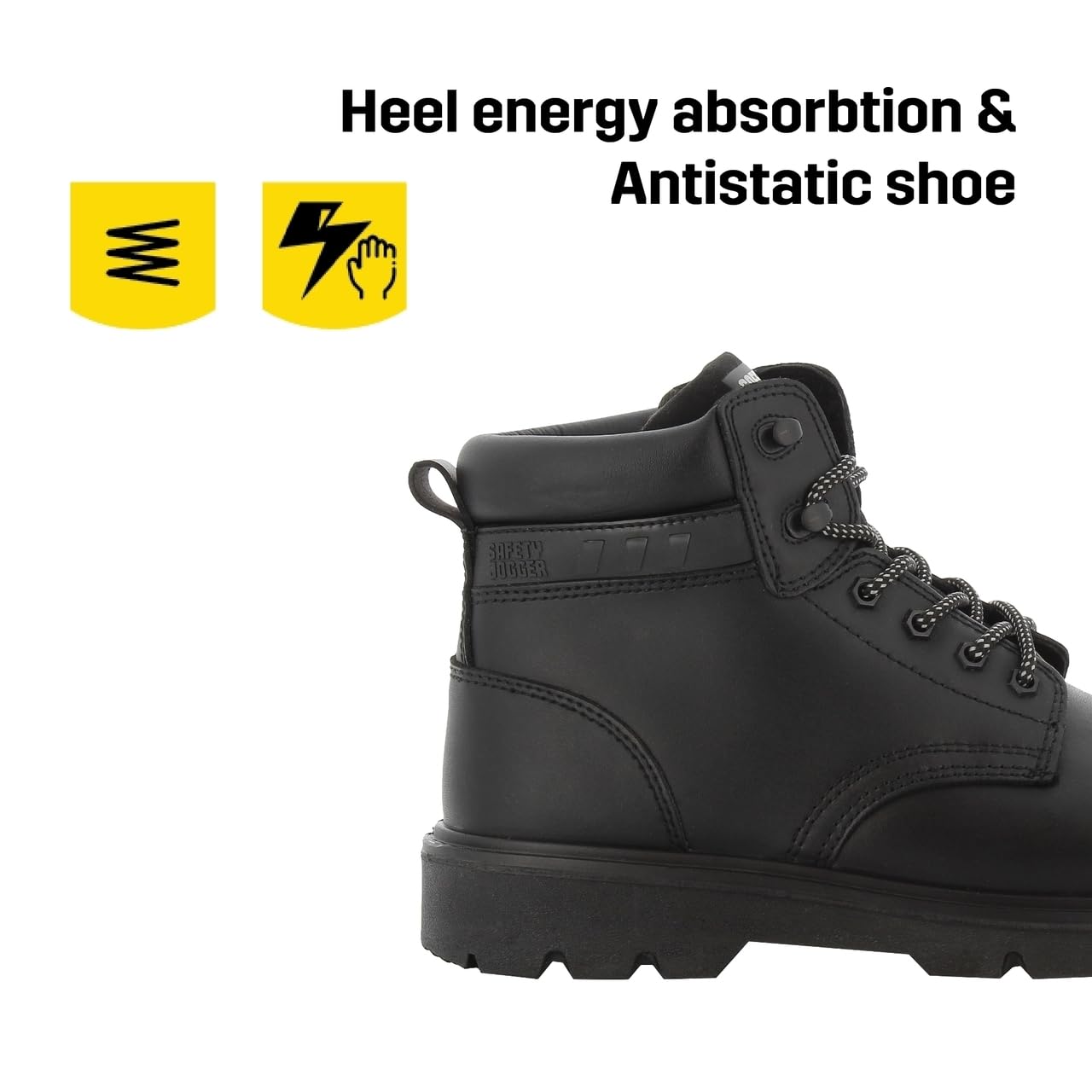 SAFETY JOGGER Sicherheitsschuhe Herren - X1100N - S3 Arbeitsschuhe Wasserdicht, Bequeme, Rutschfeste und ESD Arbeit Schuhe Männer, Kunststoffkappe Safety Shoes, Sicherheitsstiefel, auch für Damen