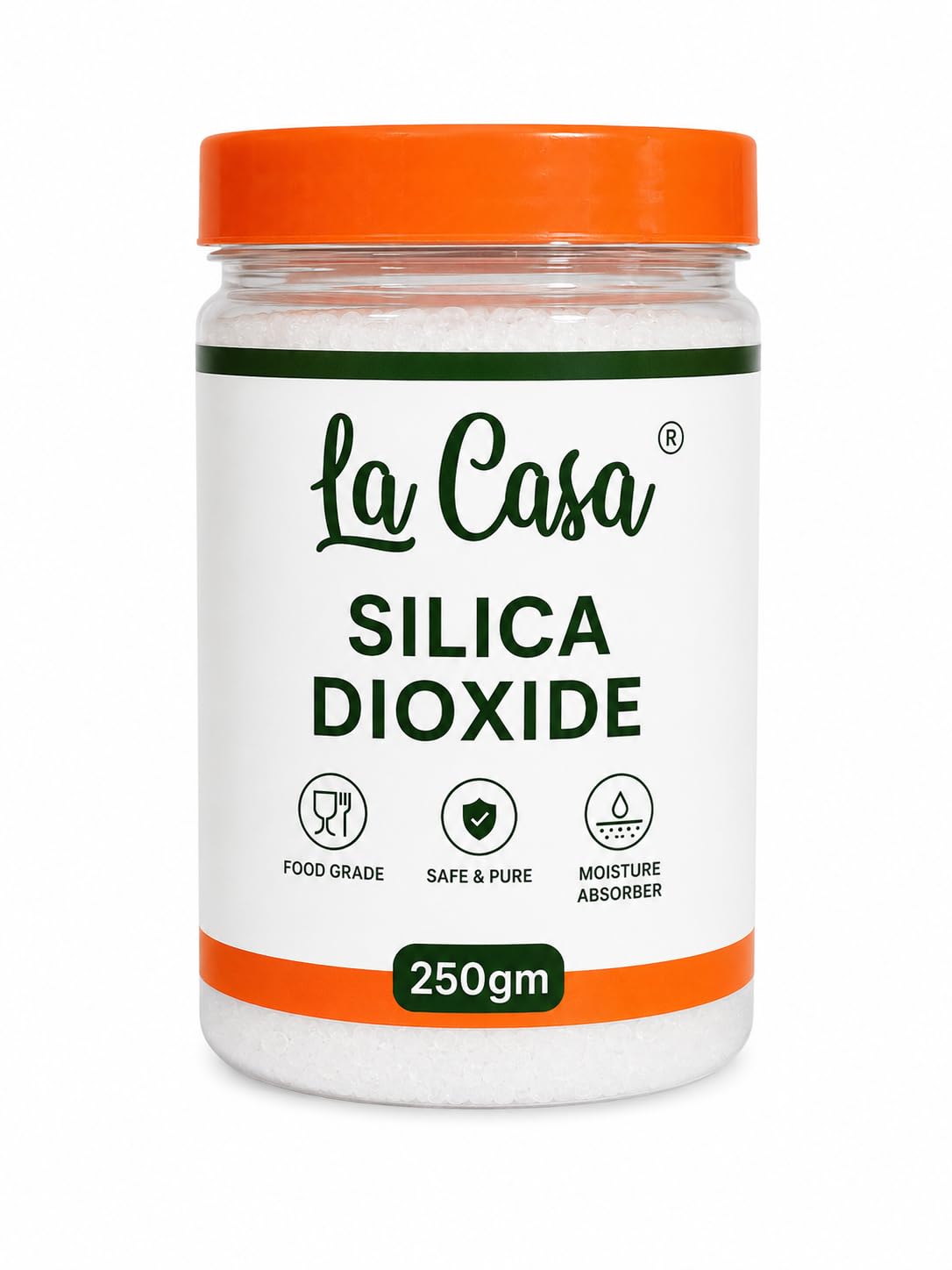 La Casa Silicon Dioxide Powder (SiO₂) | Food-Grade Anti-Caking Agent | For Food, Supplements & Cosmetics | 250g-picture-28